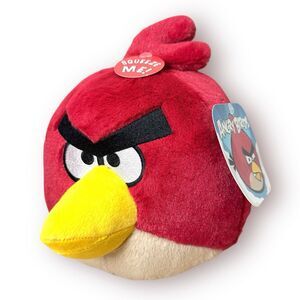 Angry Birds Red Bird 8” Plush Stuffed Animal Commonwealth 2010 NO SOUND